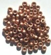 100 4x6mm Crow Beads Matte Light Copper